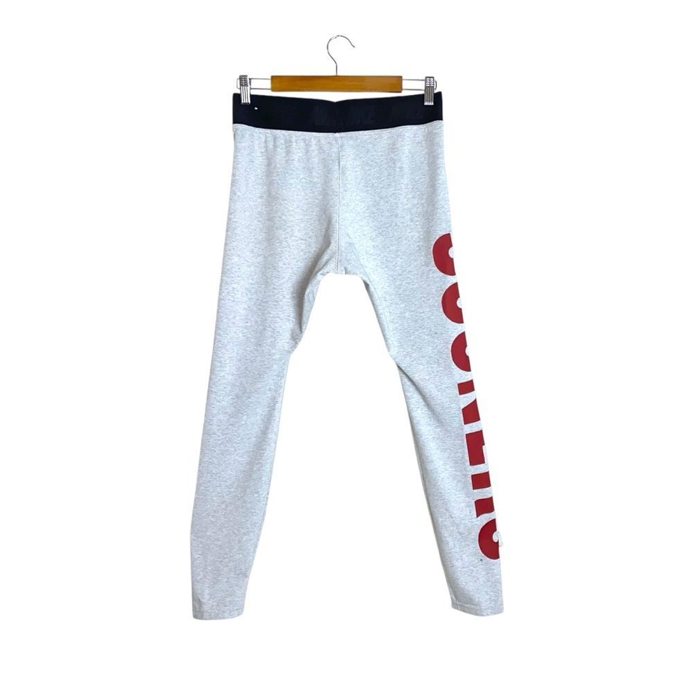 Nike OU Oklahoma Sooners High-Waisted Dri Fit Athletic Leggings Heathered Gray L - Picture 5 of 9